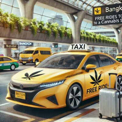 Your Ultimate Welcome to Bangkok: Free Airport Taxi to Dooby Cannabis Shop!